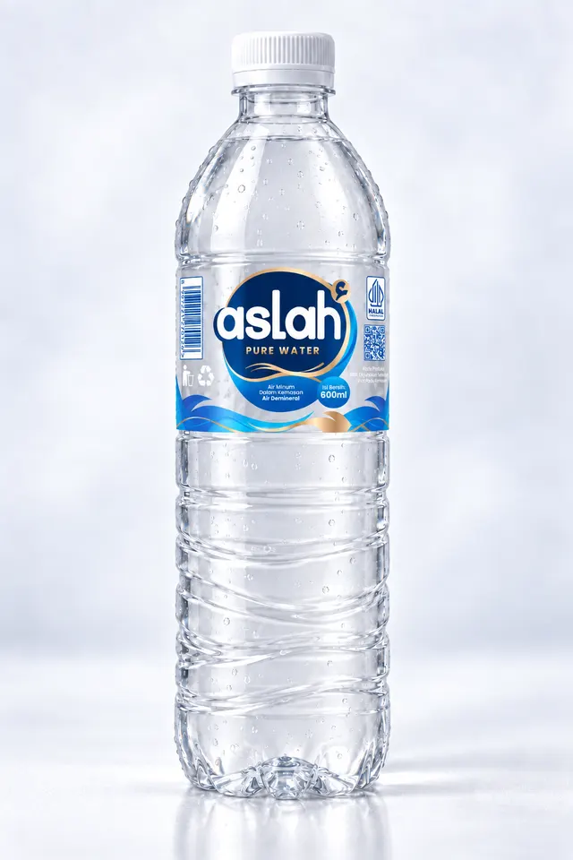 Botol 600 ml Aslah Pure Water